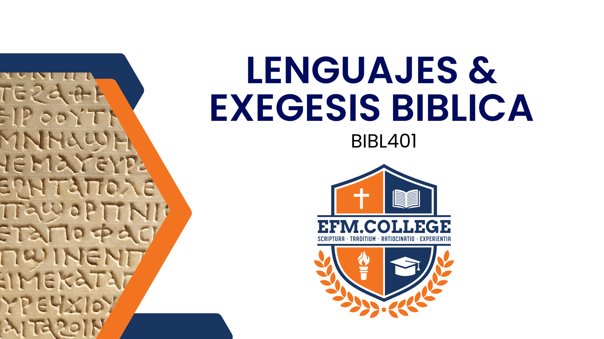 BIBL401_F25 Lenguajes & Exegesis Bíblica