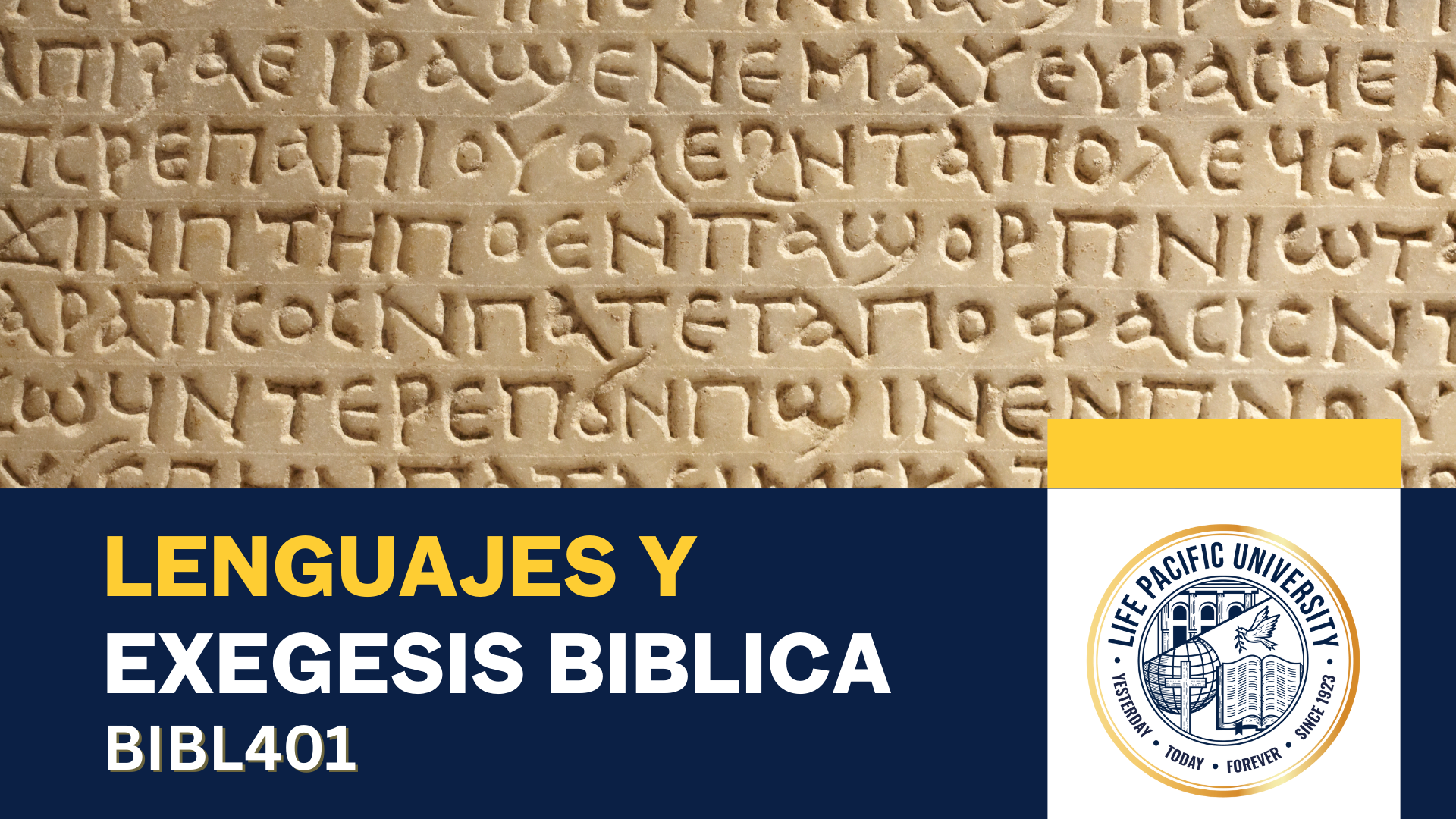 BIBL401_P26 Lenguajes y Exegesis Bíblica